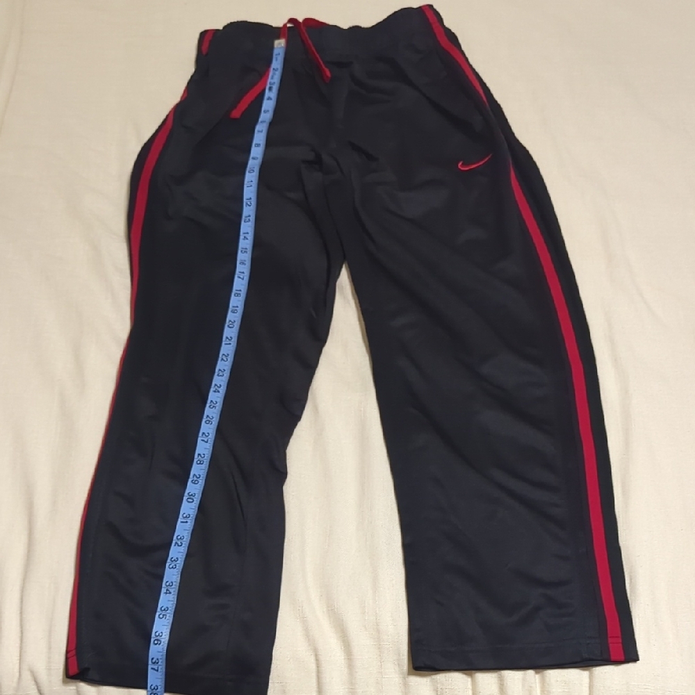Nike Black Track Pants with Red Accents